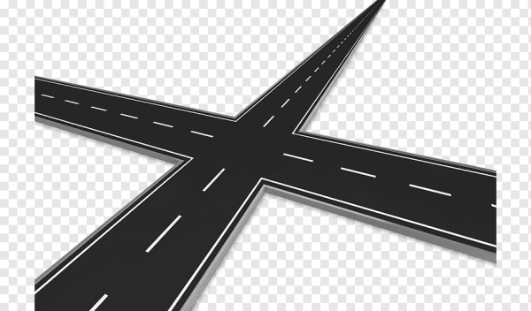 Дорога на белом фоне