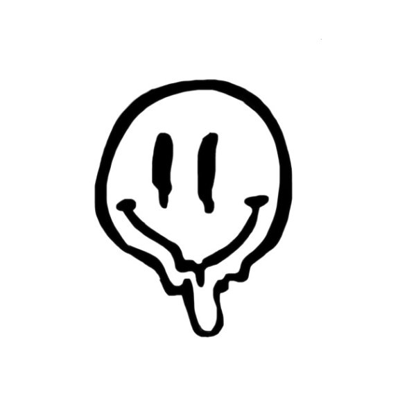 Радужная картина со смайликом