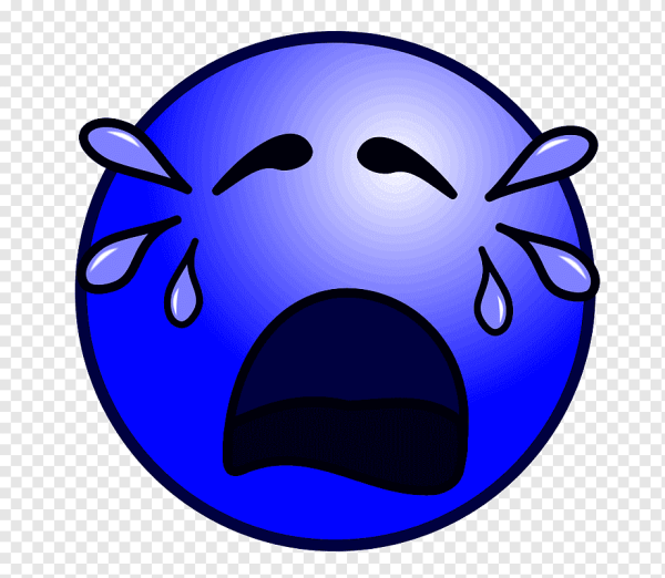 Смайлик плачет