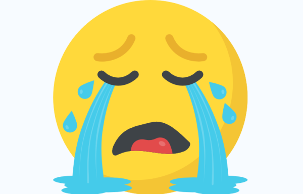 Смайлик плачет