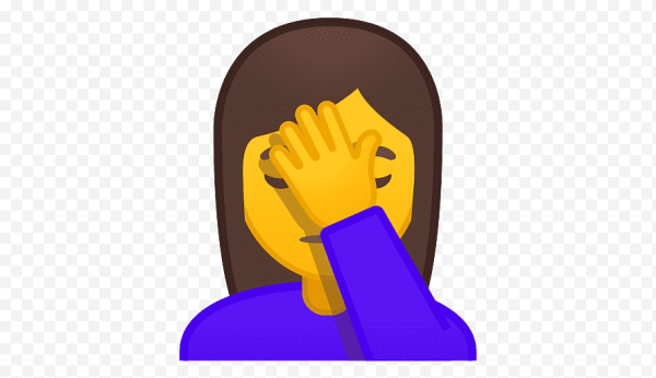 Смайлик рука на лбу