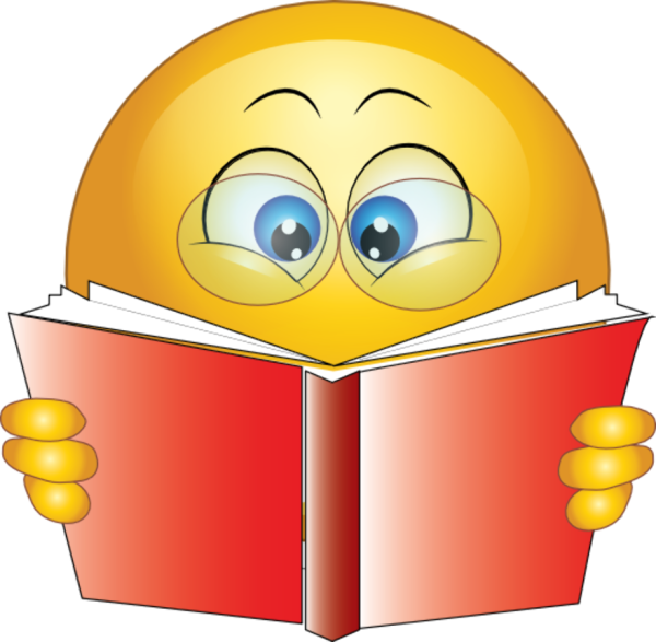 Смайлик с книжкой