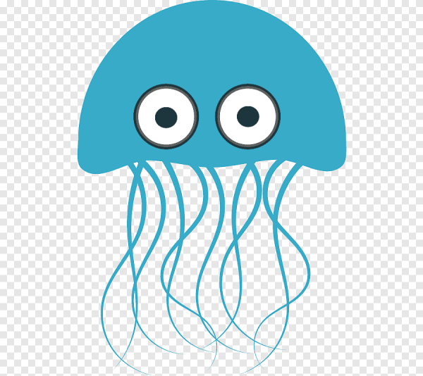 Медуза анимация на прозрачном фоне