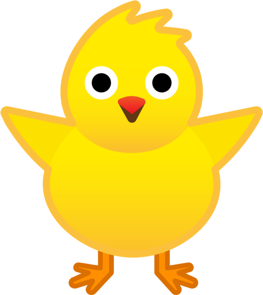 Цыпленок на прозрачном фоне