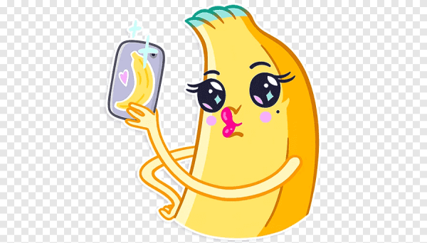 Наклейки бананчик