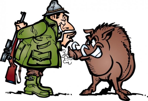 Охотник мультяшный