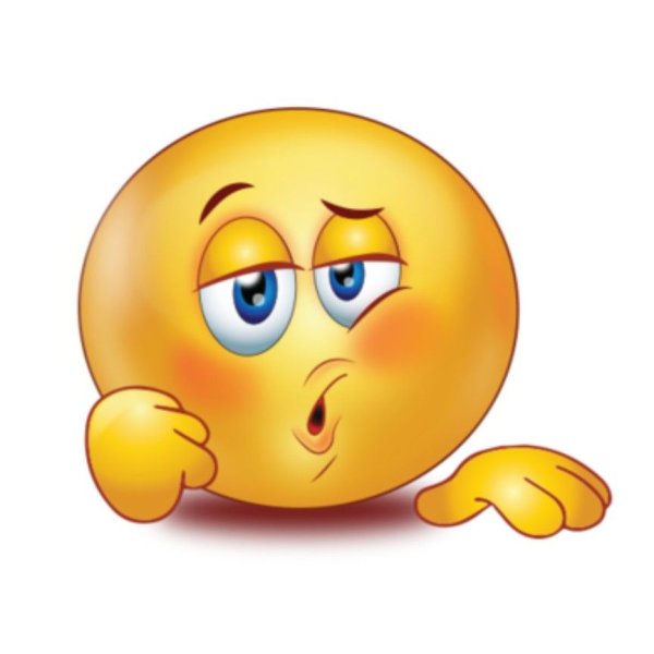 Смайлики эмоции радость задумался