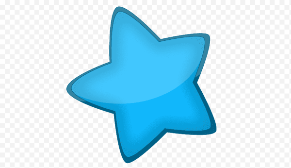 Звездочка голубого цвета