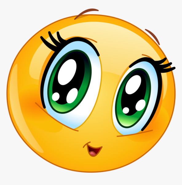 Смайлик с большими глазами