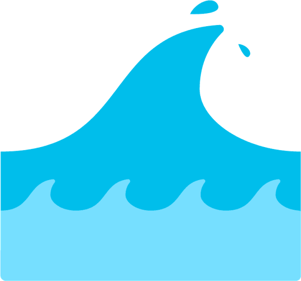 Смайлик море волна