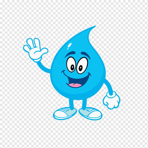 Капля воды мультяшная