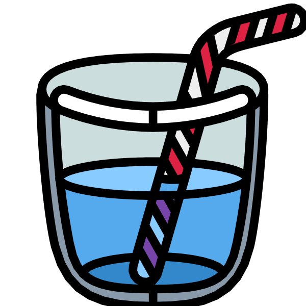 Смайлик стакан воды