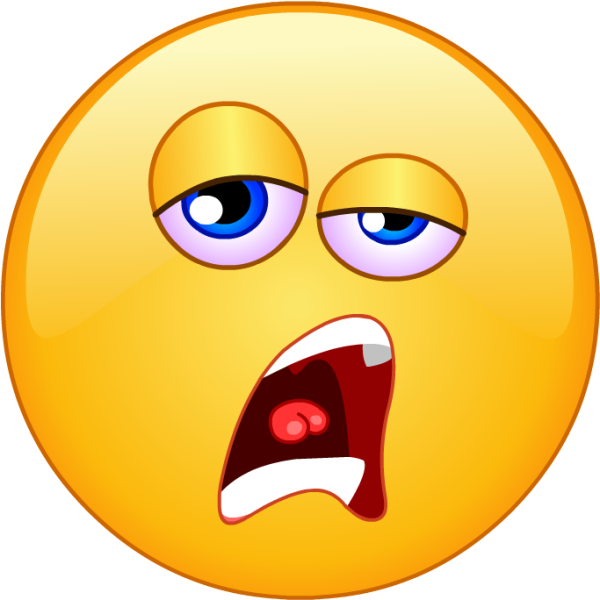 Зевающий смайлик