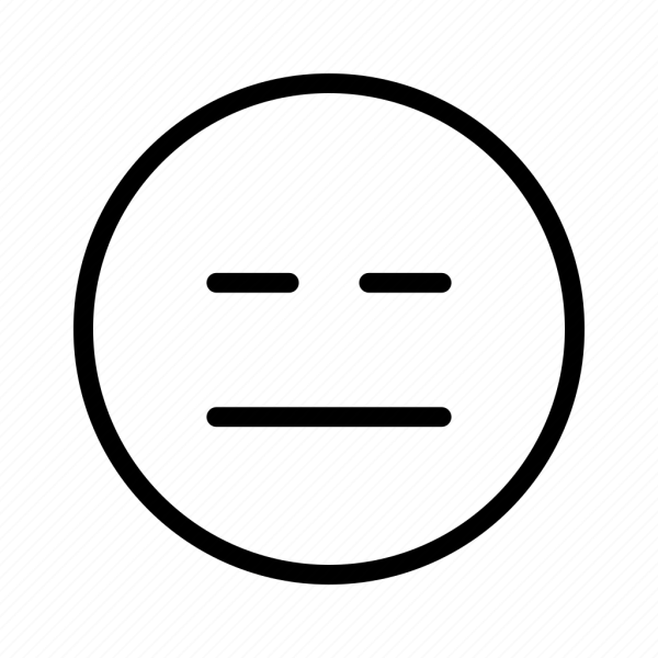 Нейтральный смайлик