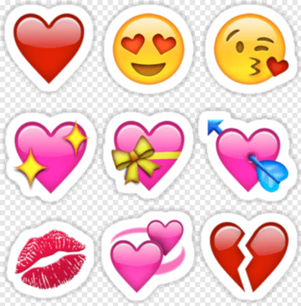 Наклейки "сердечки"