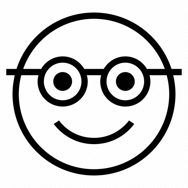 Смайл черно белый