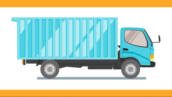 Грузовая машина для презентации