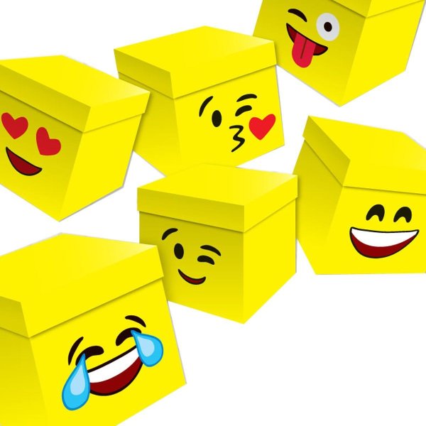 Подарочная коробка смайлик