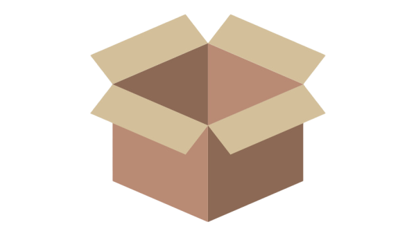 Стикер коробка открытая