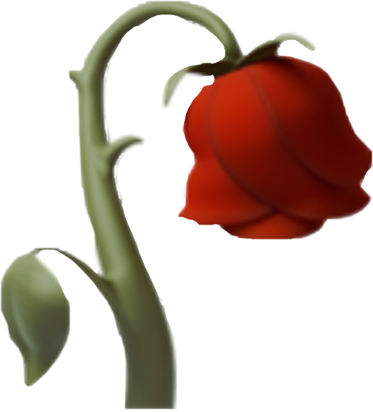 Emoji роза