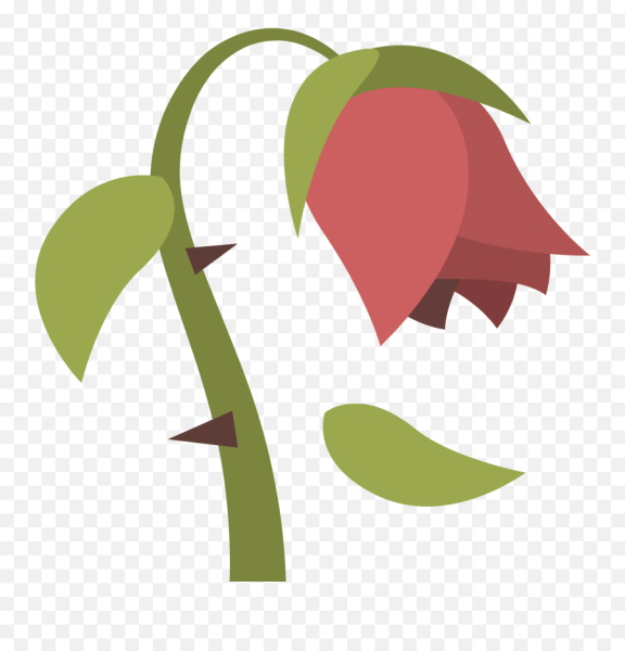 Увядший цветок эмодзи