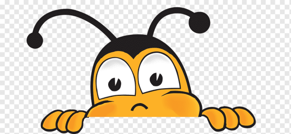 Мультяшка выглядывает