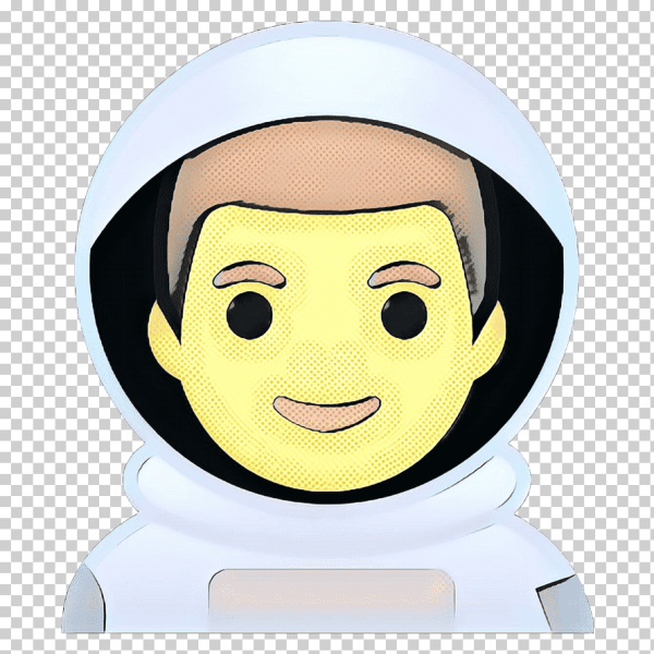 Эмодзи на белом фоне космонавт