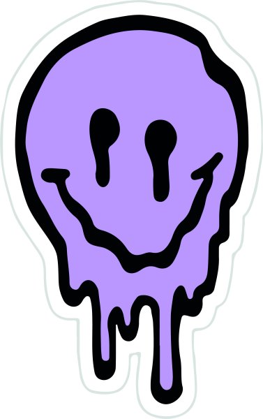 Смайл растекающийся