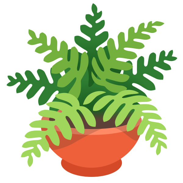 Эмодзи цветок в горшке