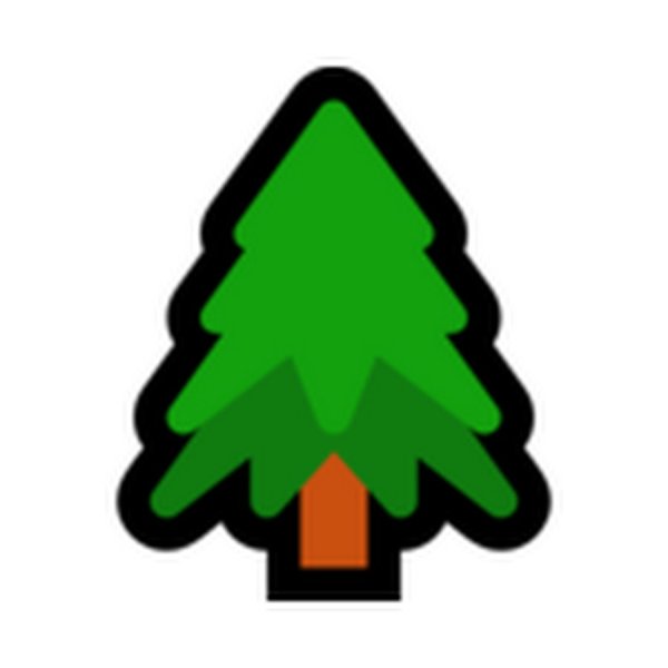 Ель дерево эмодзи