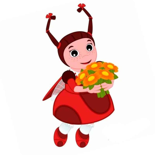 Персонаж Мила из мультика Лунтик