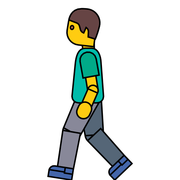 Человечек идет