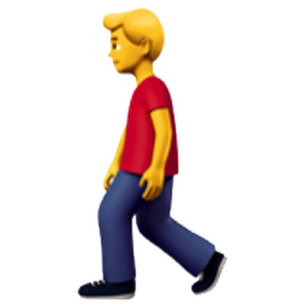 Эмодзи идущий человек