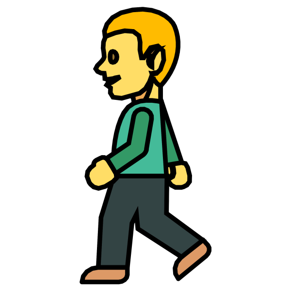 ЭМОДЖИ человек идет