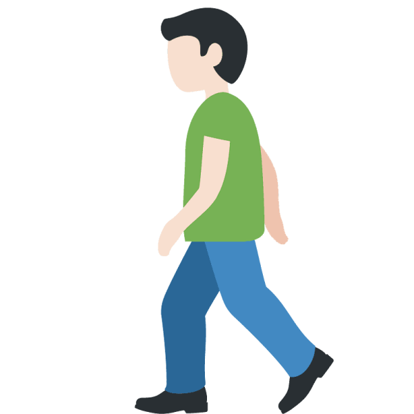 Человечек идет