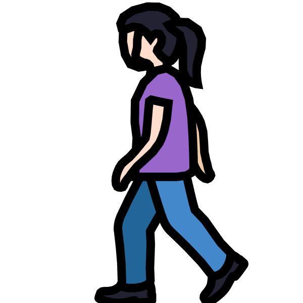 Смайлики эмодзи идущий девочка