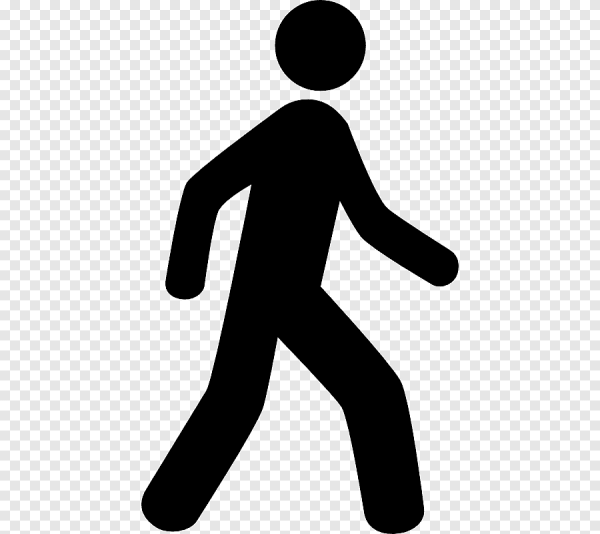 Значок пешком