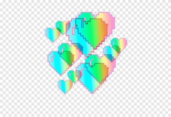 Радужное сердечко смайлик