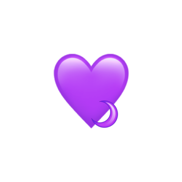 Сердце фиолетовое