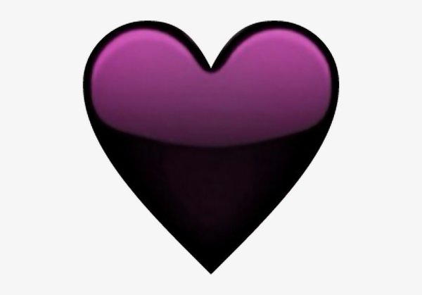 Фиолетовое сердечко