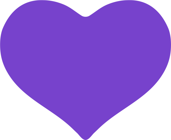 Фиолетовое сердечко