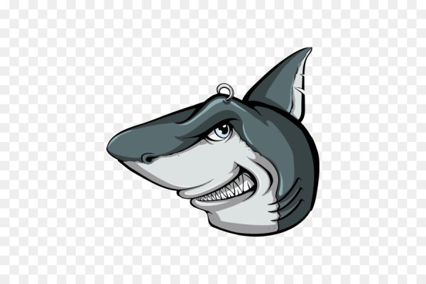 Морда акулы мультяшная