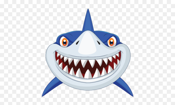 Акула для детей с открытой пастью