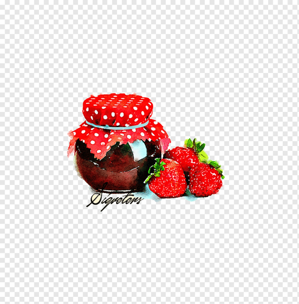 Банки варенья мульт на белом фоне