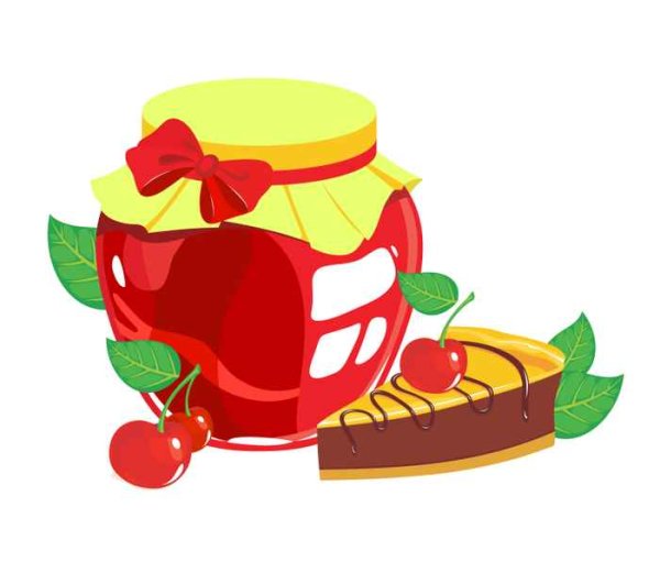 Банка варенья мультяшная