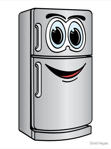 Холодильник мультяшный