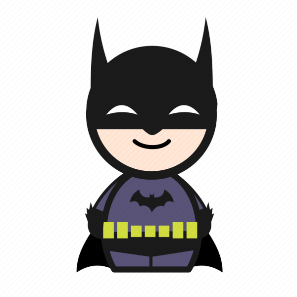 Лицо Бэтмена на белом фоне