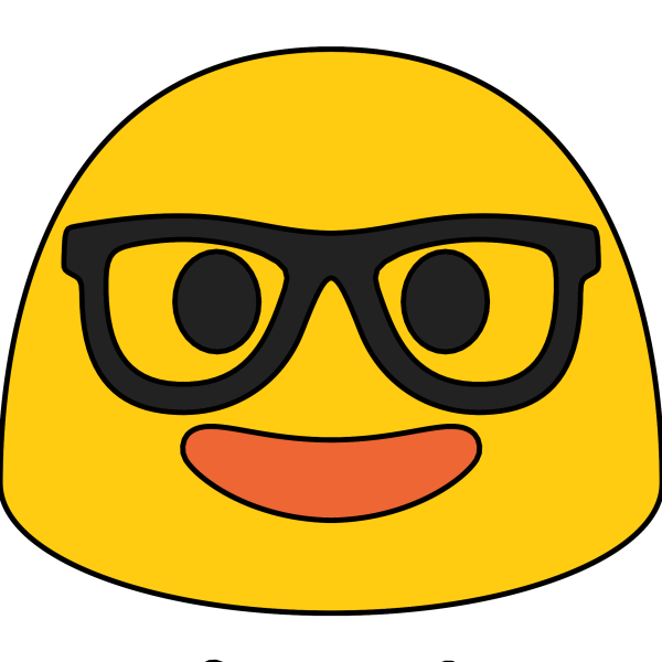 Стикер с очками