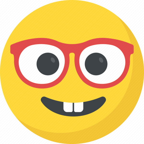 Смайлик очкарик Мем
