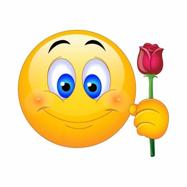 Смайлик цветочек